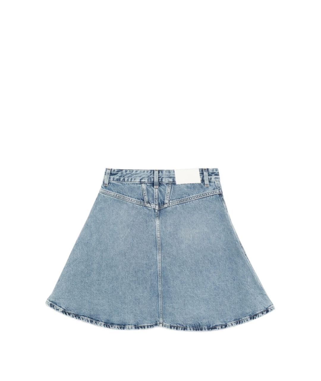 CLOSED Синяя хлопковая юбка мини, фото 2