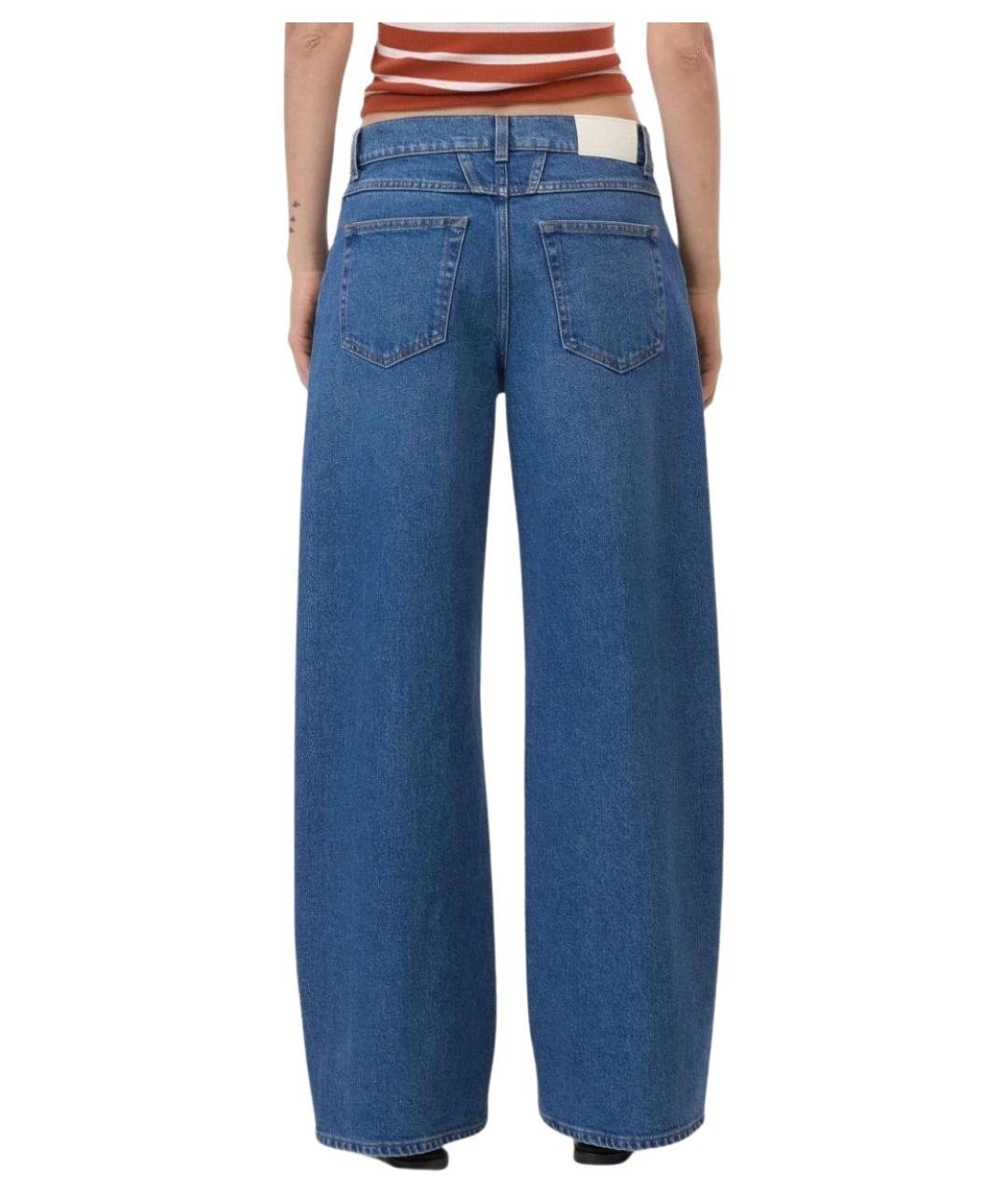 CLOSED Синие хлопковые прямые джинсы, фото 3