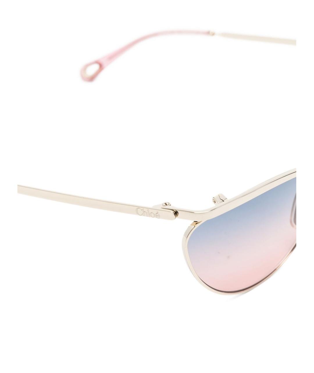 CHLOE Серебряные солнцезащитные очки, фото 3