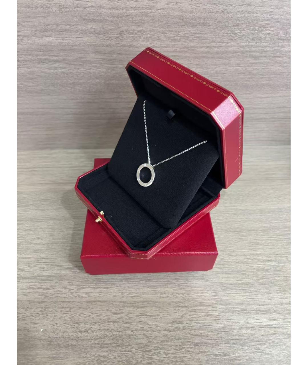 CARTIER Серебряное колье из белого золота, фото 2