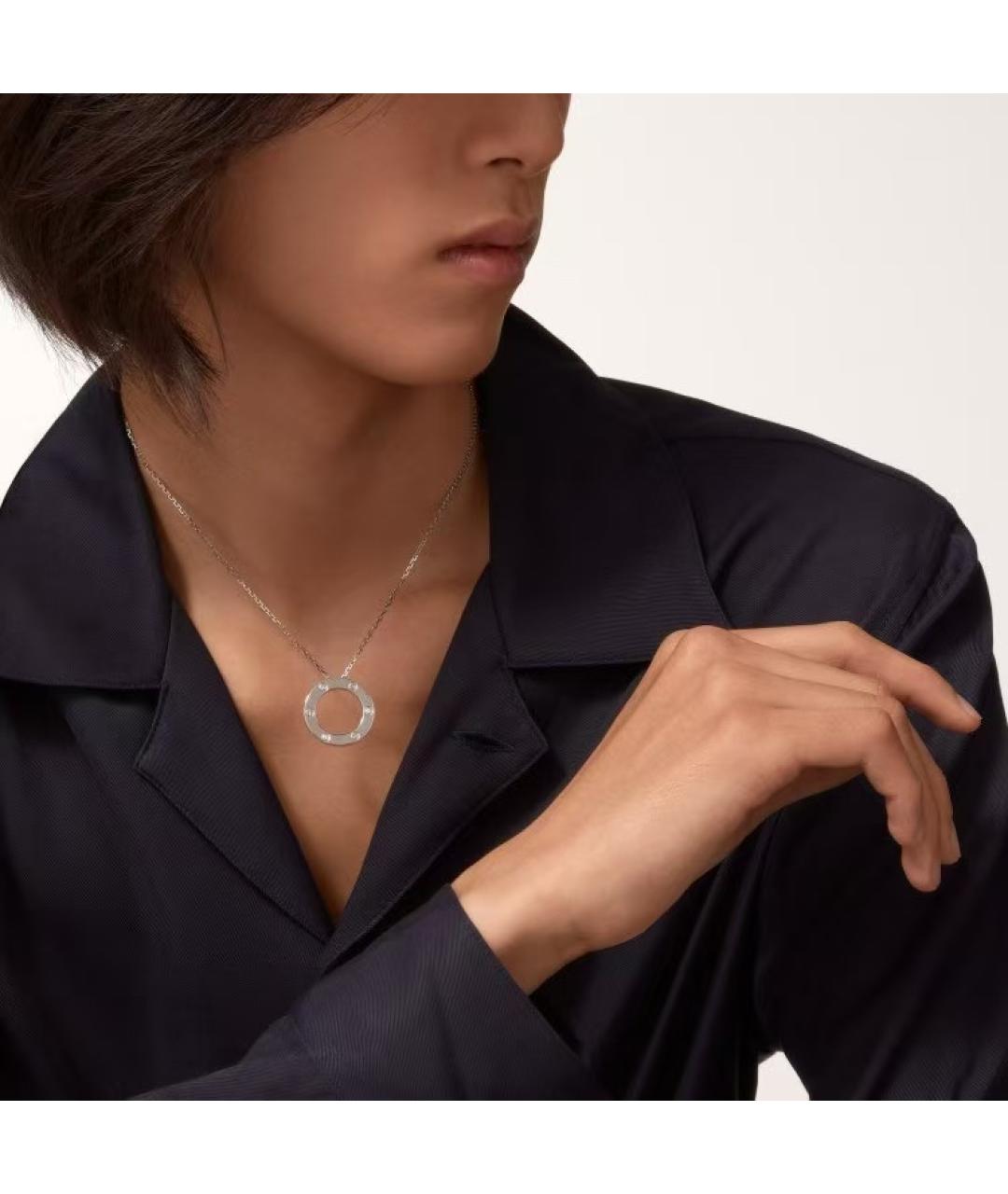 CARTIER Серебряное колье из белого золота, фото 5