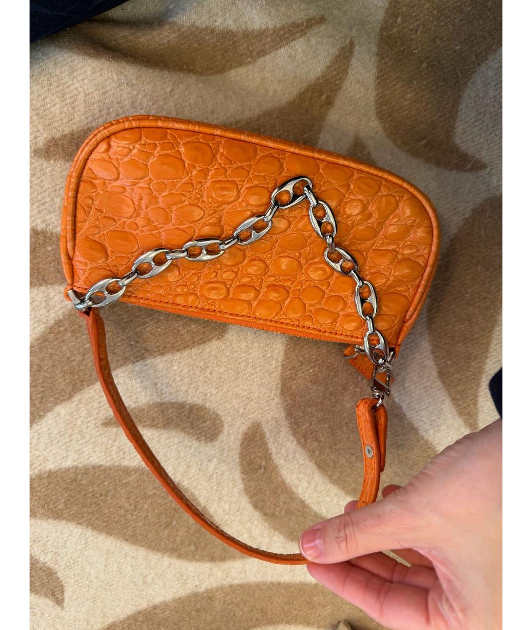 BY FAR Оранжевая сумка с короткими ручками, фото 2