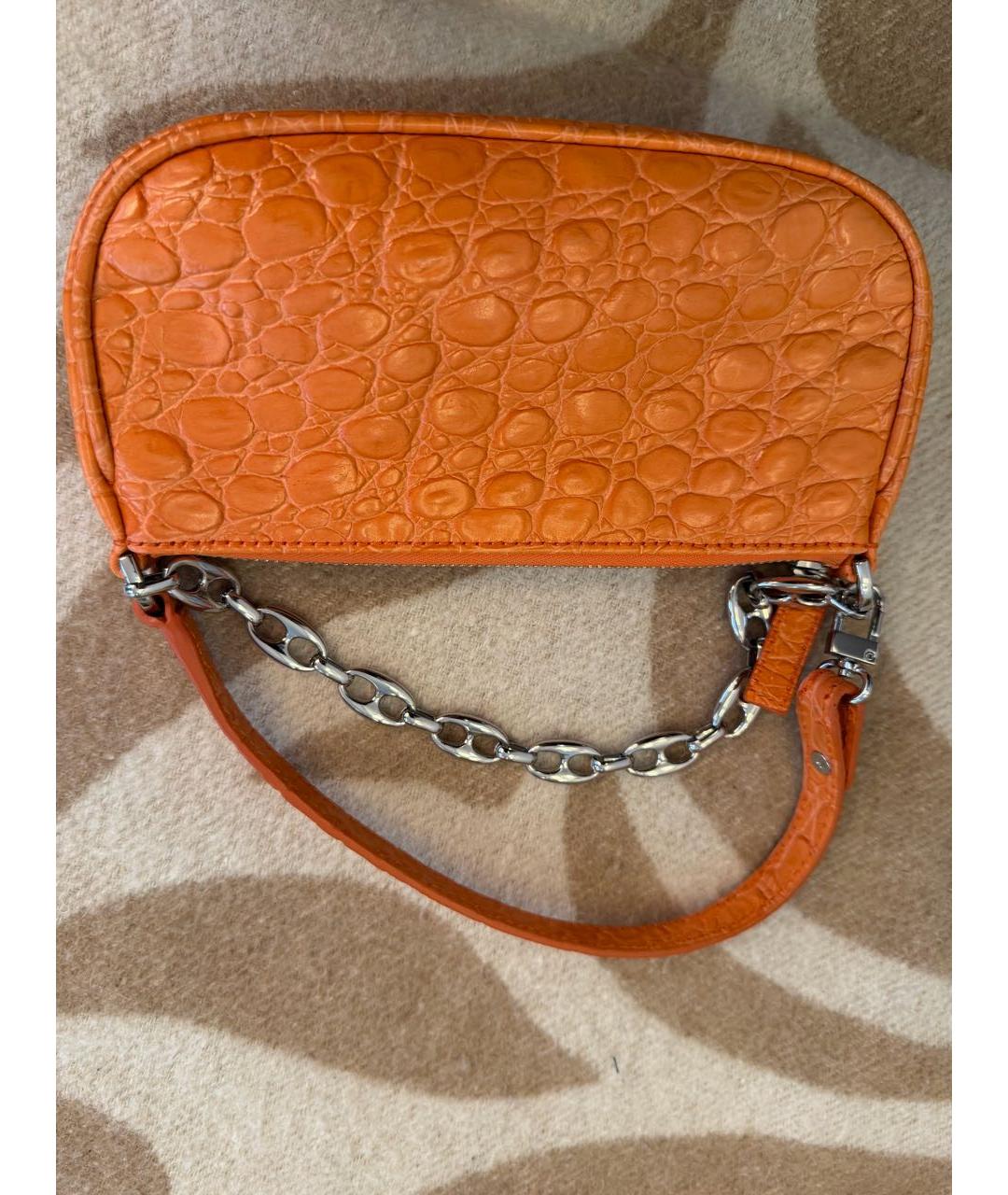 BY FAR Оранжевая сумка с короткими ручками, фото 7