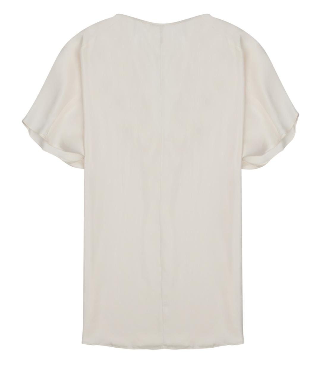 ALYSI Белая шелковая блузы, фото 2