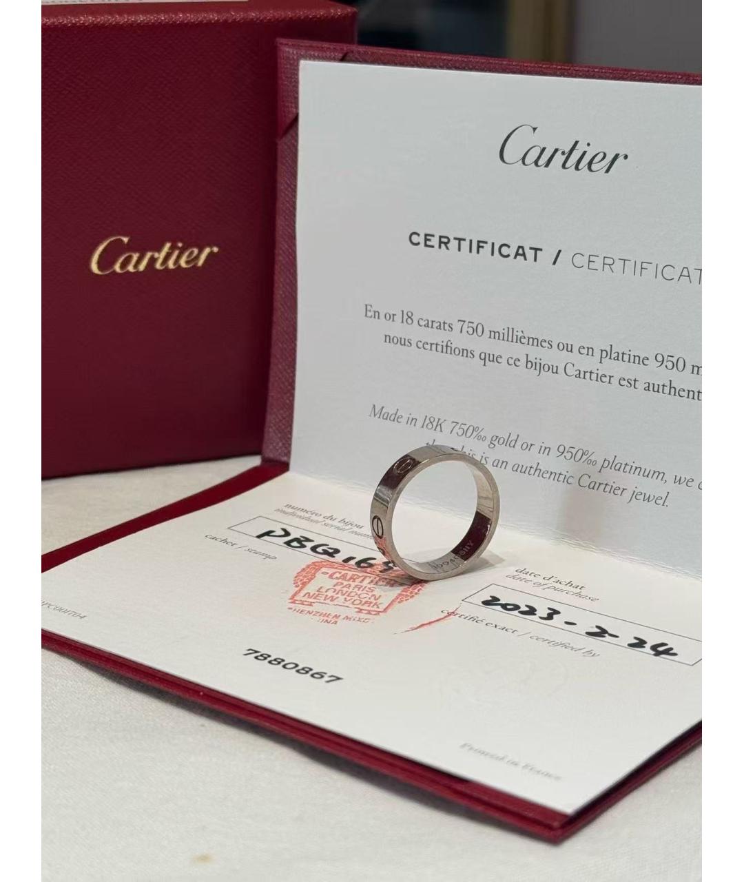 CARTIER Серебряное кольцо из белого золота, фото 2