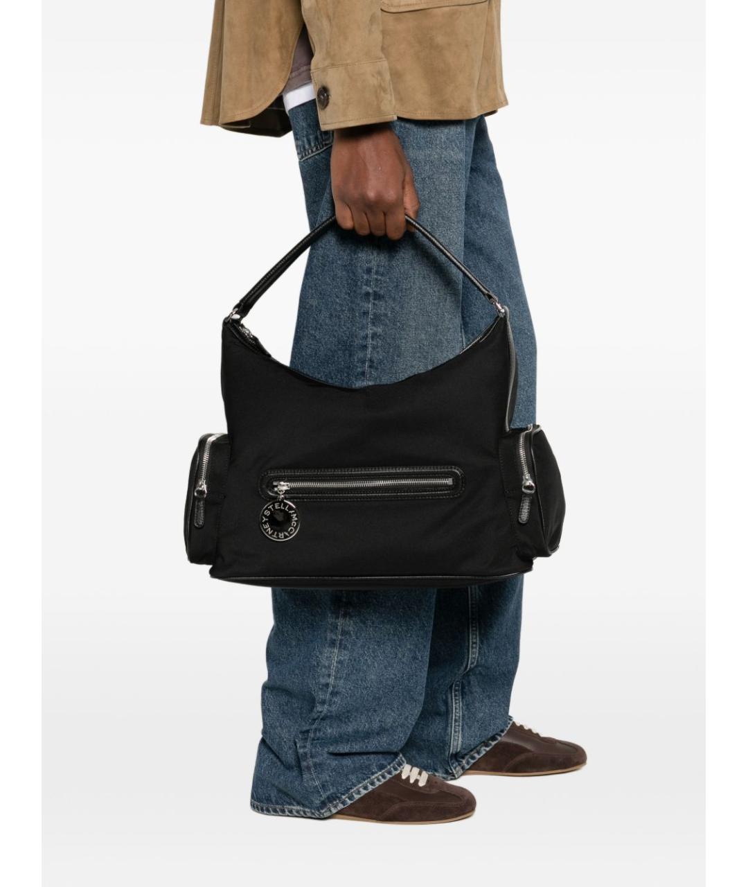 STELLA MCCARTNEY Черная синтетическая сумка через плечо, фото 5