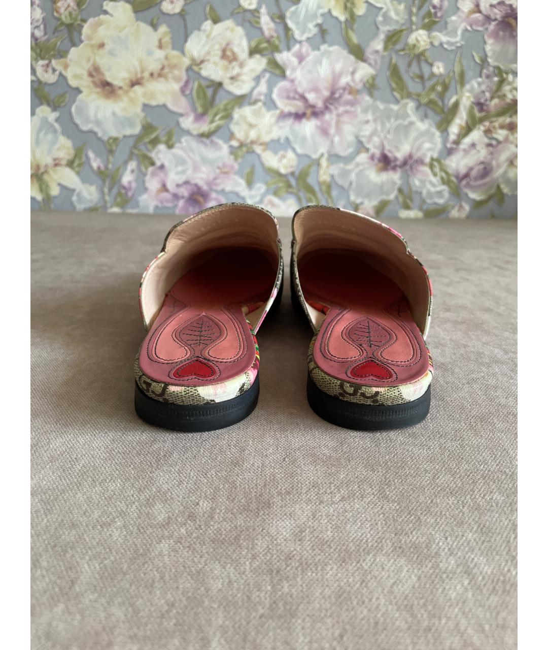 GUCCI Мульти кожаные мюли, фото 4