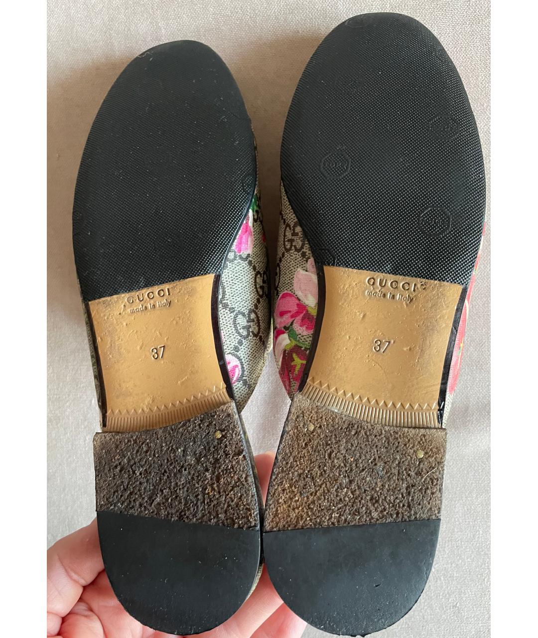 GUCCI Мульти кожаные мюли, фото 5