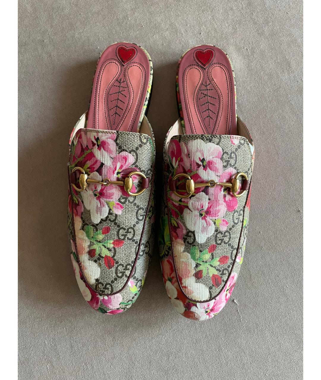 GUCCI Мульти кожаные мюли, фото 2