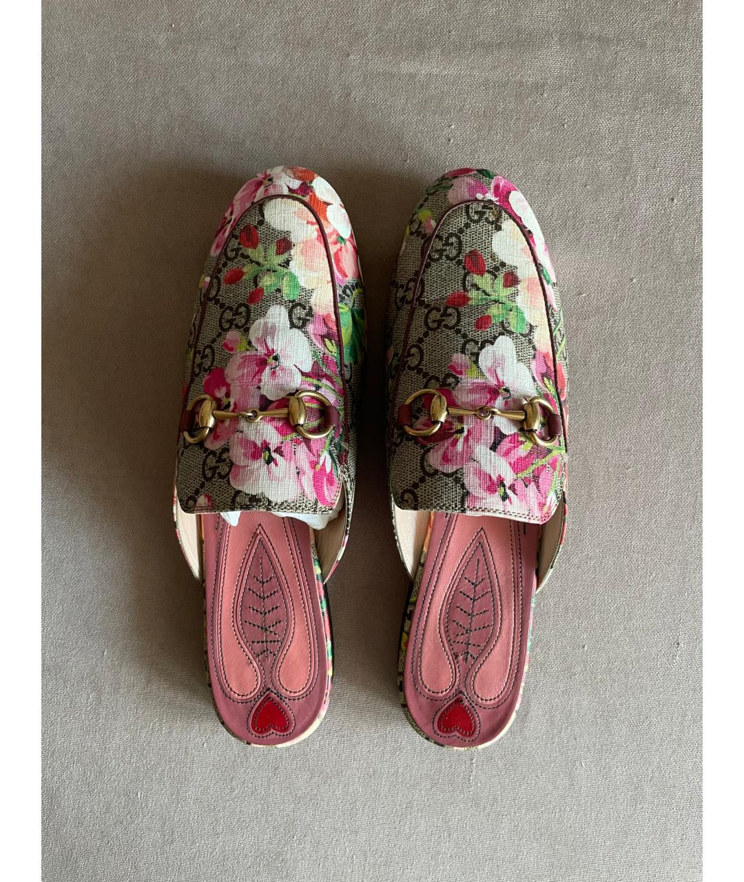 GUCCI Мульти кожаные мюли, фото 3