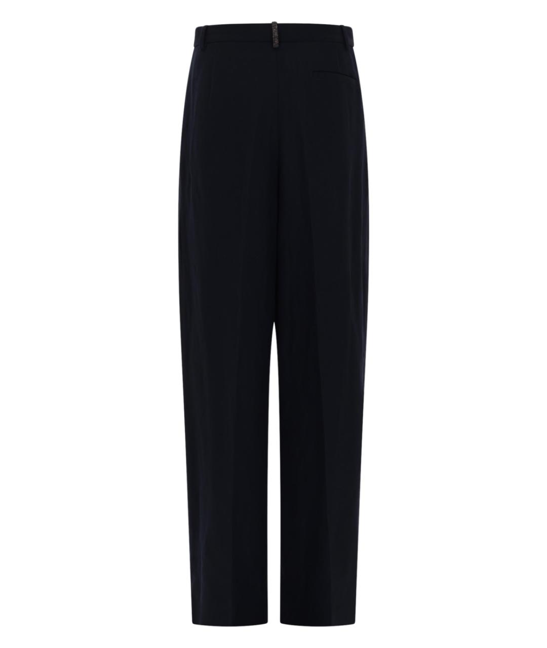 FABIANA FILIPPI Синие вискозные прямые брюки, фото 2