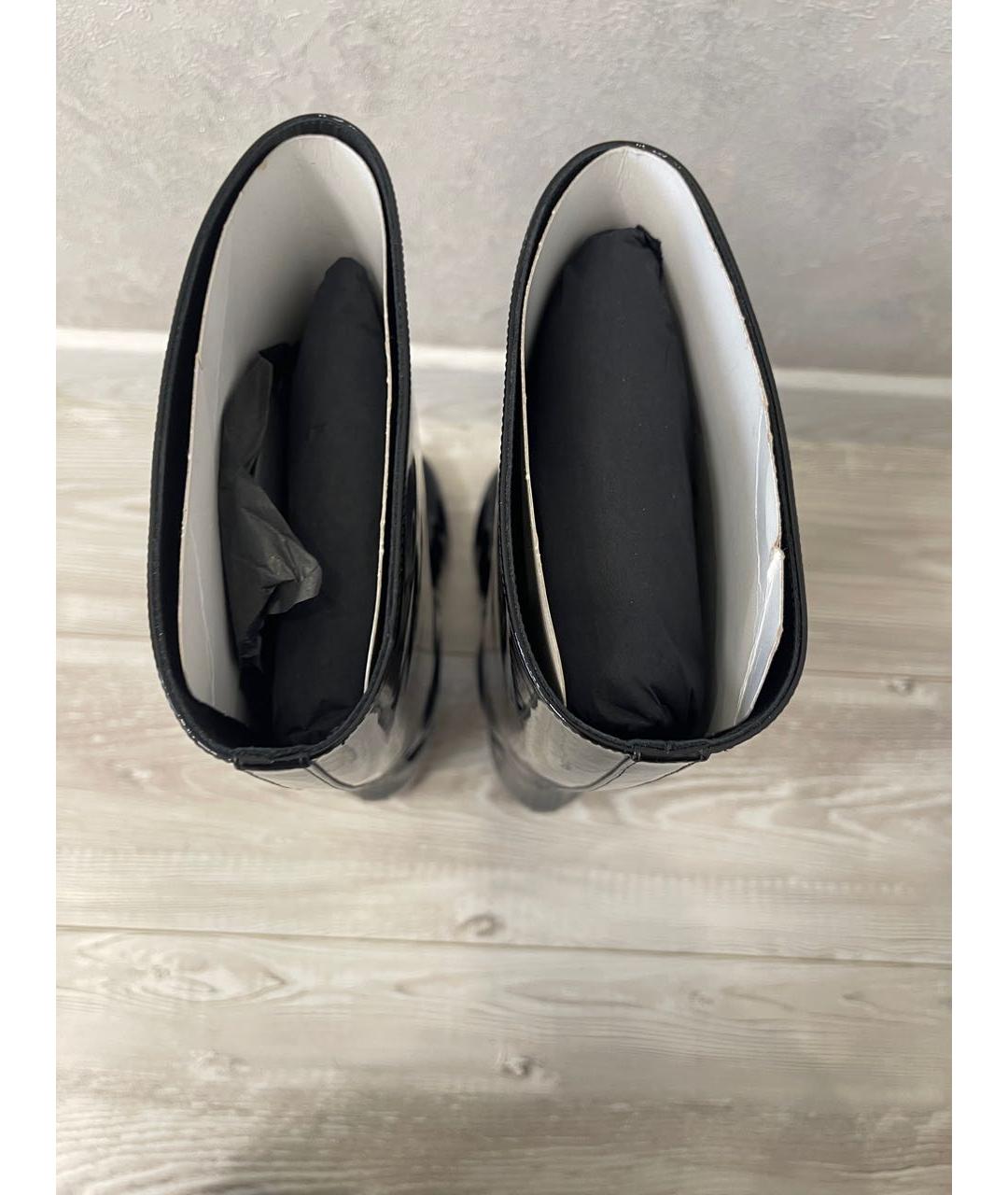 CELINE Черные сапоги из лакированной кожи, фото 5