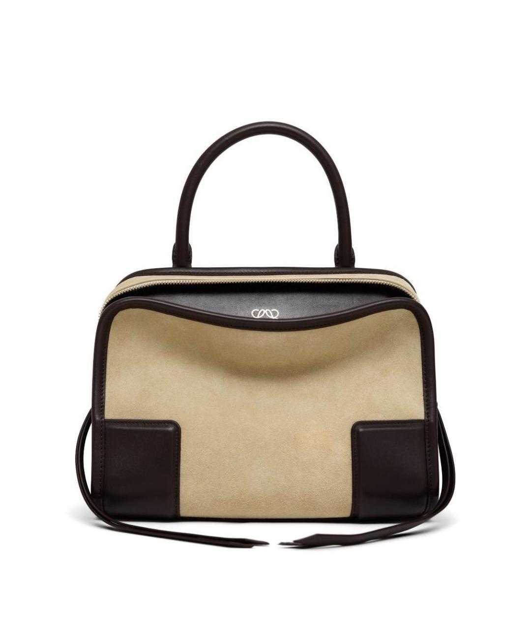 LOEWE Бежевая кожаная сумка тоут, фото 1