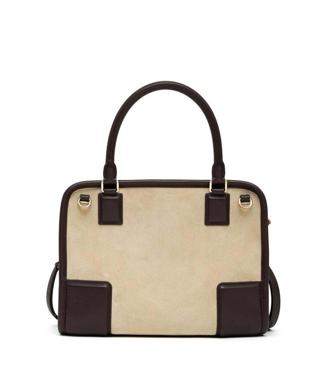 LOEWE Бежевая кожаная сумка тоут, фото 3