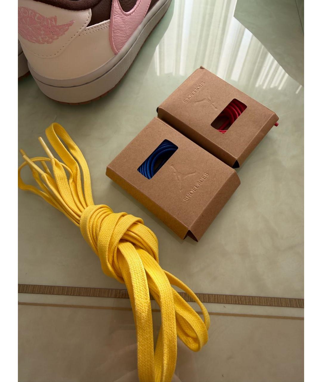 CACTUS JACK BY TRAVIS SCOTT Розовые кожаные кроссовки, фото 6