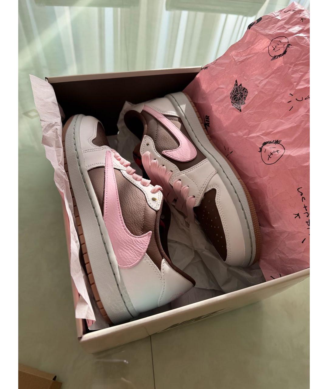 CACTUS JACK BY TRAVIS SCOTT Розовые кожаные кроссовки, фото 5