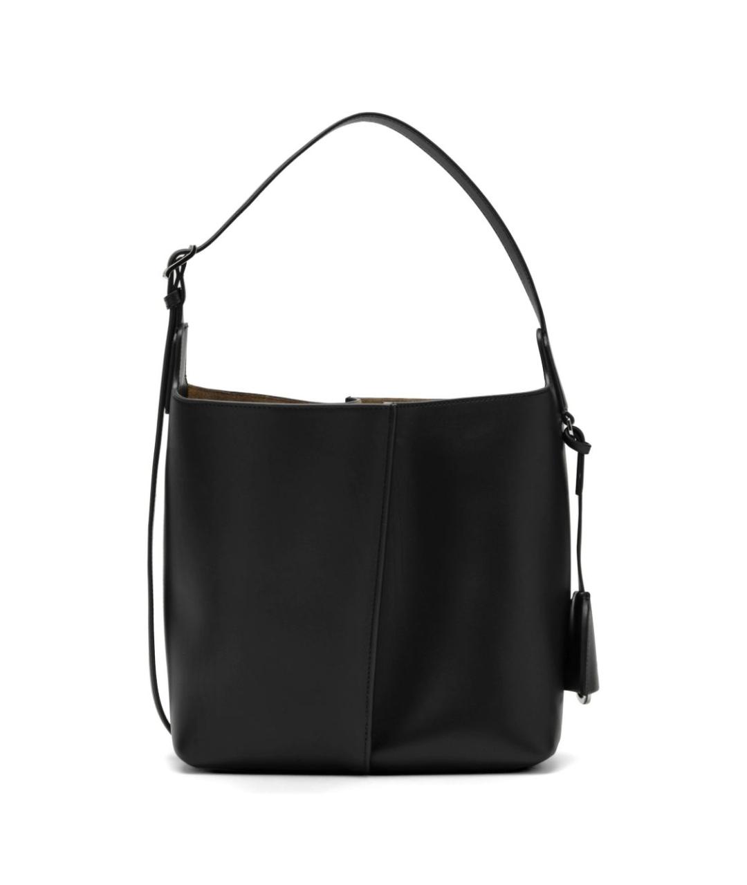 LOEWE Черная кожаная сумка с короткими ручками, фото 5