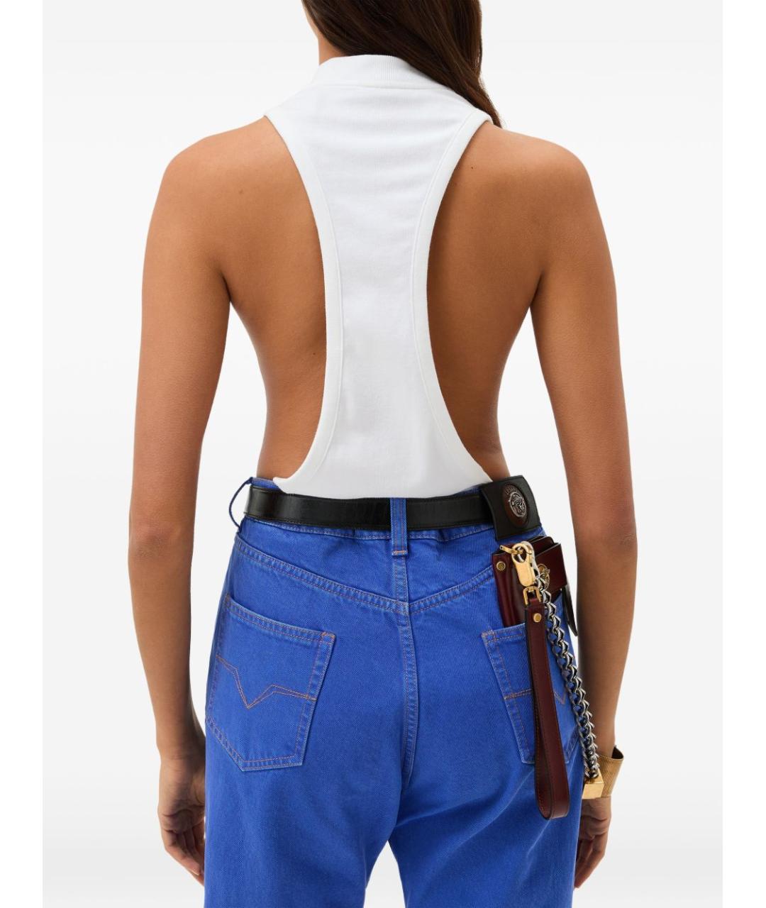 VERSACE Белая хлопковая майка, фото 2