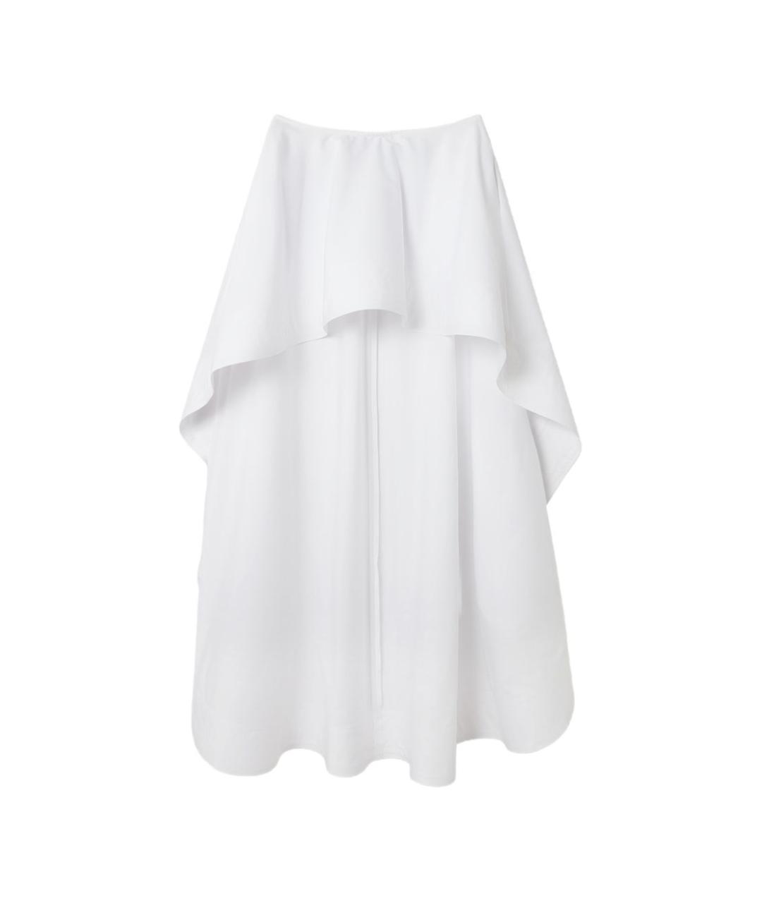 STELLA MCCARTNEY Белая хлопковая юбка миди, фото 1