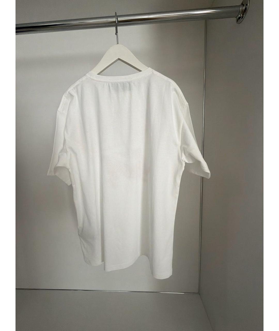 VALENTINO Белая хлопковая футболка, фото 2