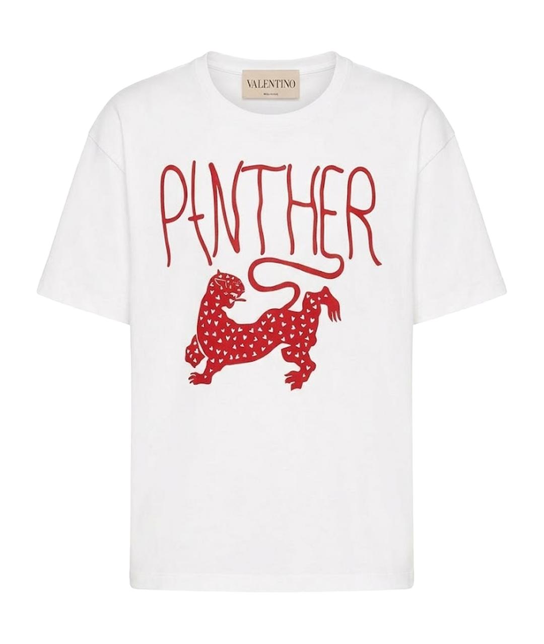 VALENTINO Белая хлопковая футболка, фото 1