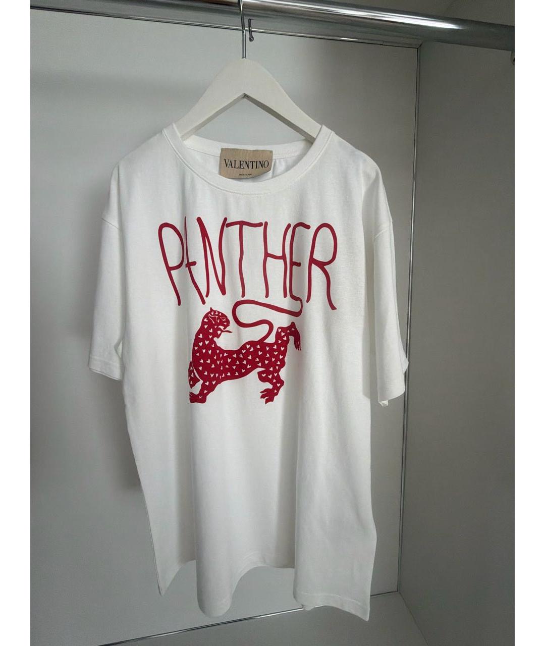VALENTINO Белая хлопковая футболка, фото 7