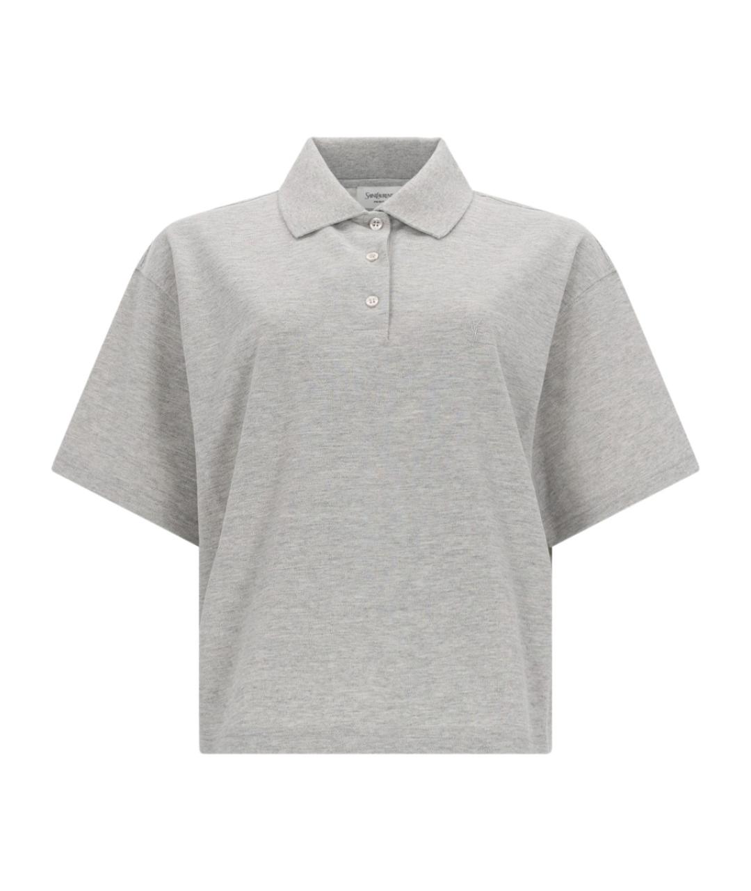 SAINT LAURENT Серая футболка, фото 1