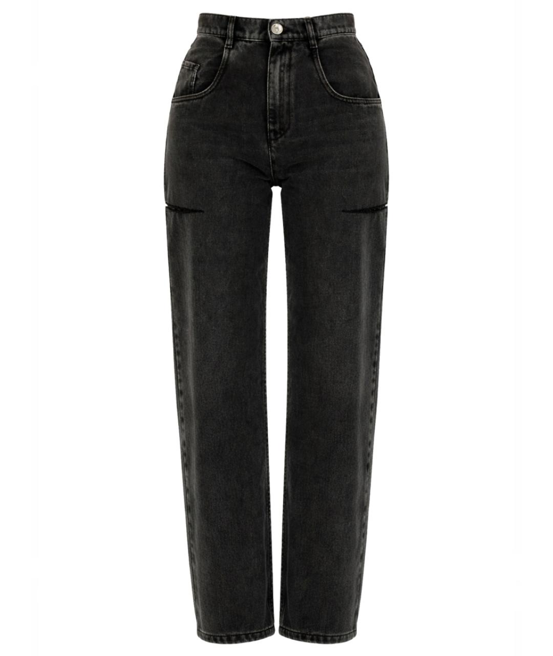 MAISON MARGIELA Черные хлопковые прямые джинсы, фото 1