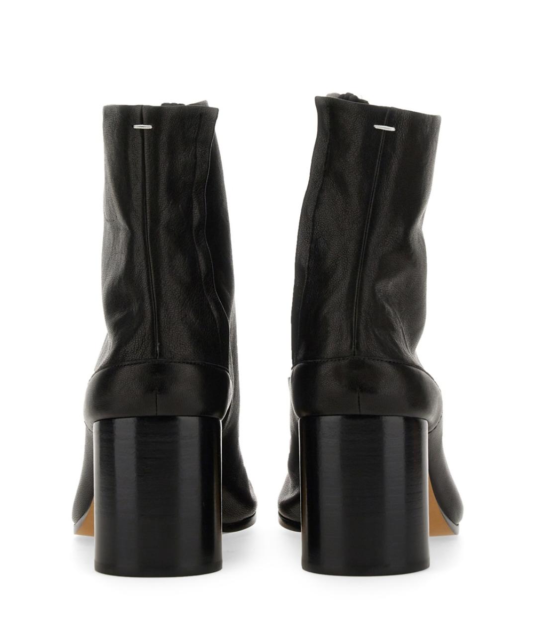 MAISON MARGIELA Черные кожаные ботильоны, фото 4
