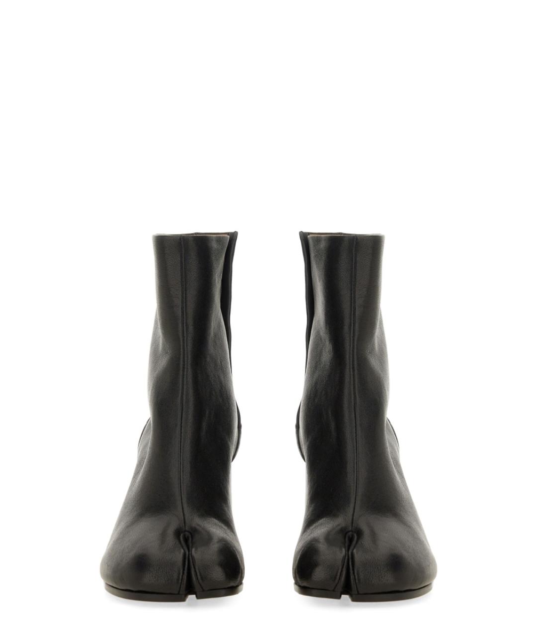 MAISON MARGIELA Черные кожаные ботильоны, фото 3