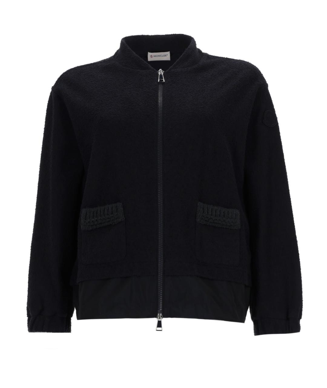 MONCLER Синий полиэстеровый кардиган, фото 1