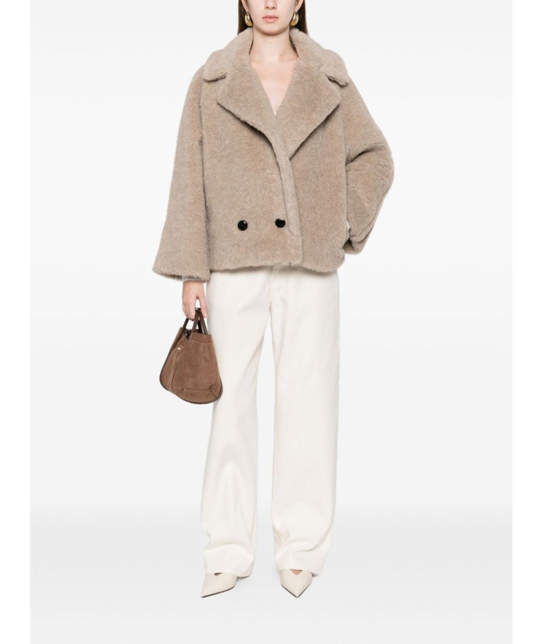 MAX MARA Бежевое кашемировое пальто, фото 4