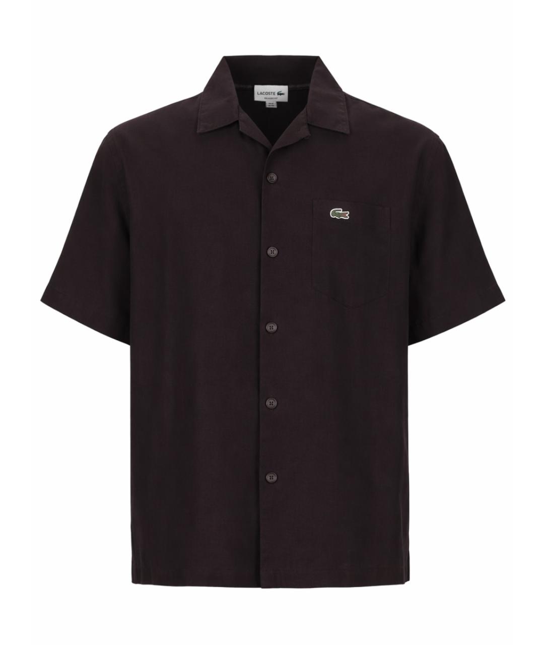 LACOSTE Коричневая льняная кэжуал рубашка, фото 1