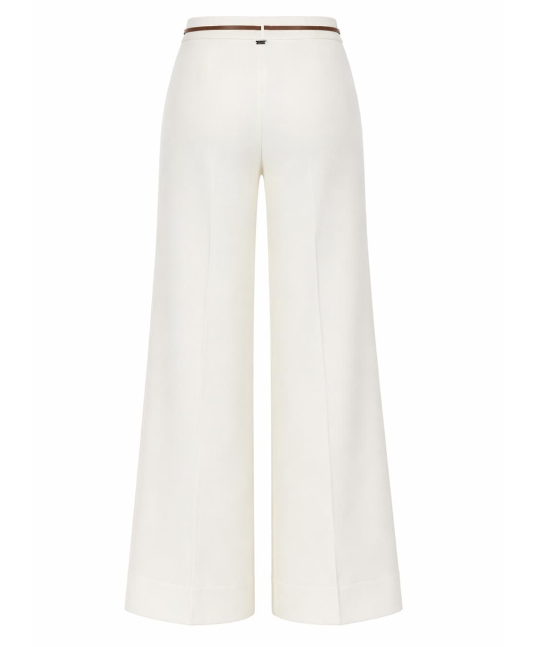 HERNO Белые хлопковые прямые брюки, фото 2