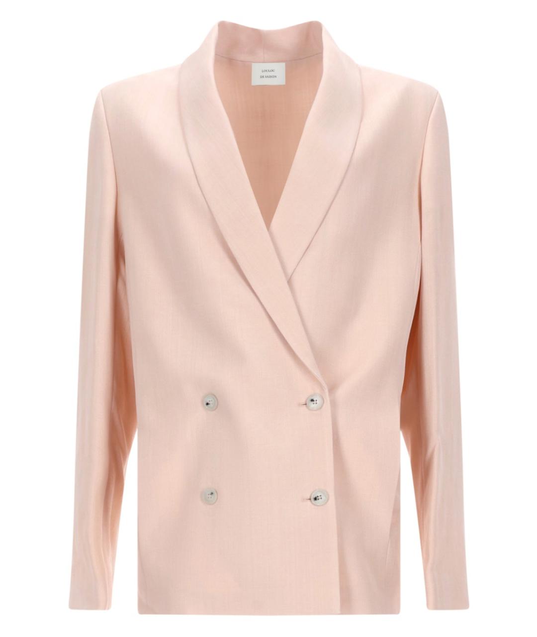 LOULOU STUDIO Розовый вискозный жакет/пиджак, фото 1