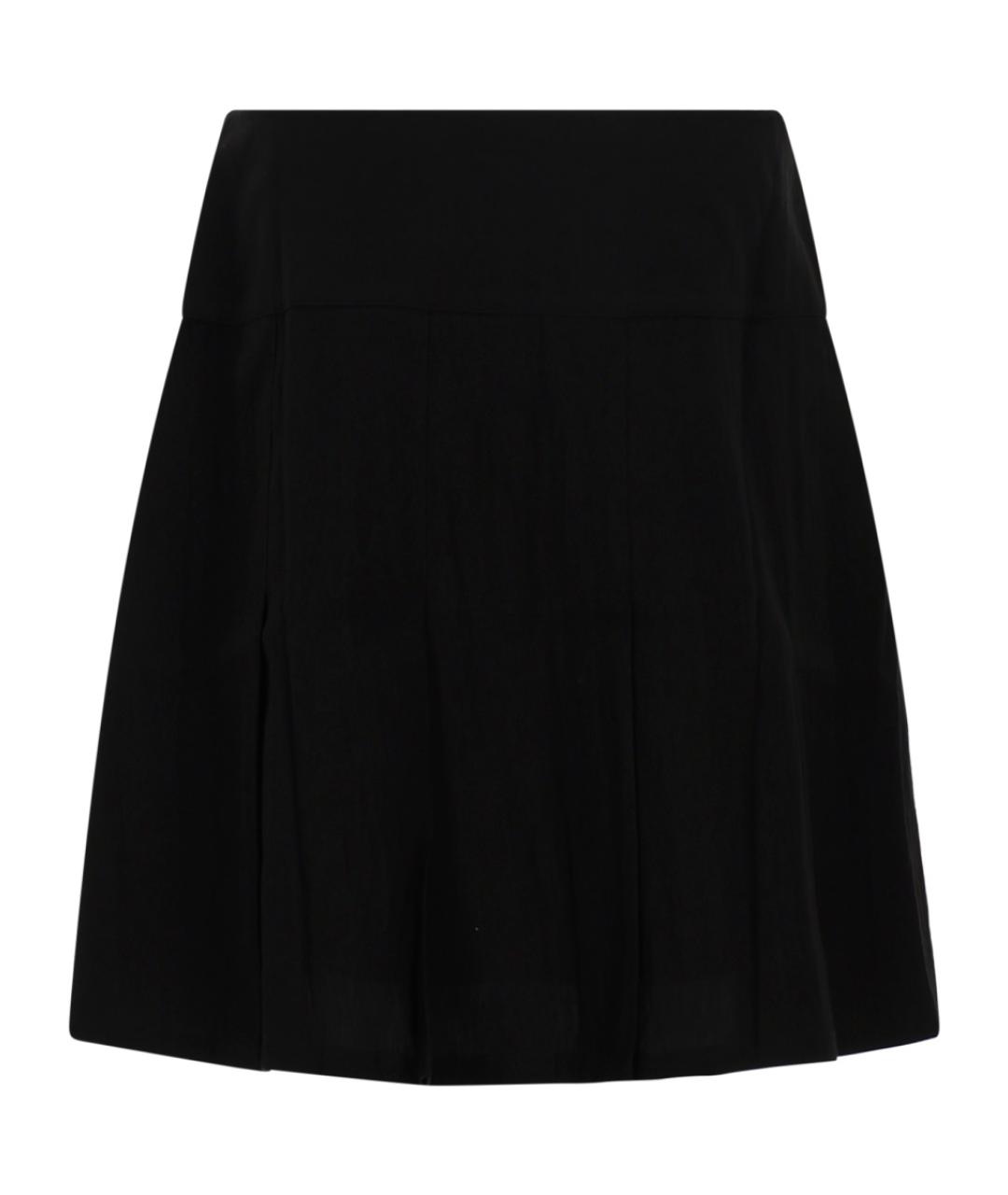 OUR LEGACY Черная льняная юбка миди, фото 2