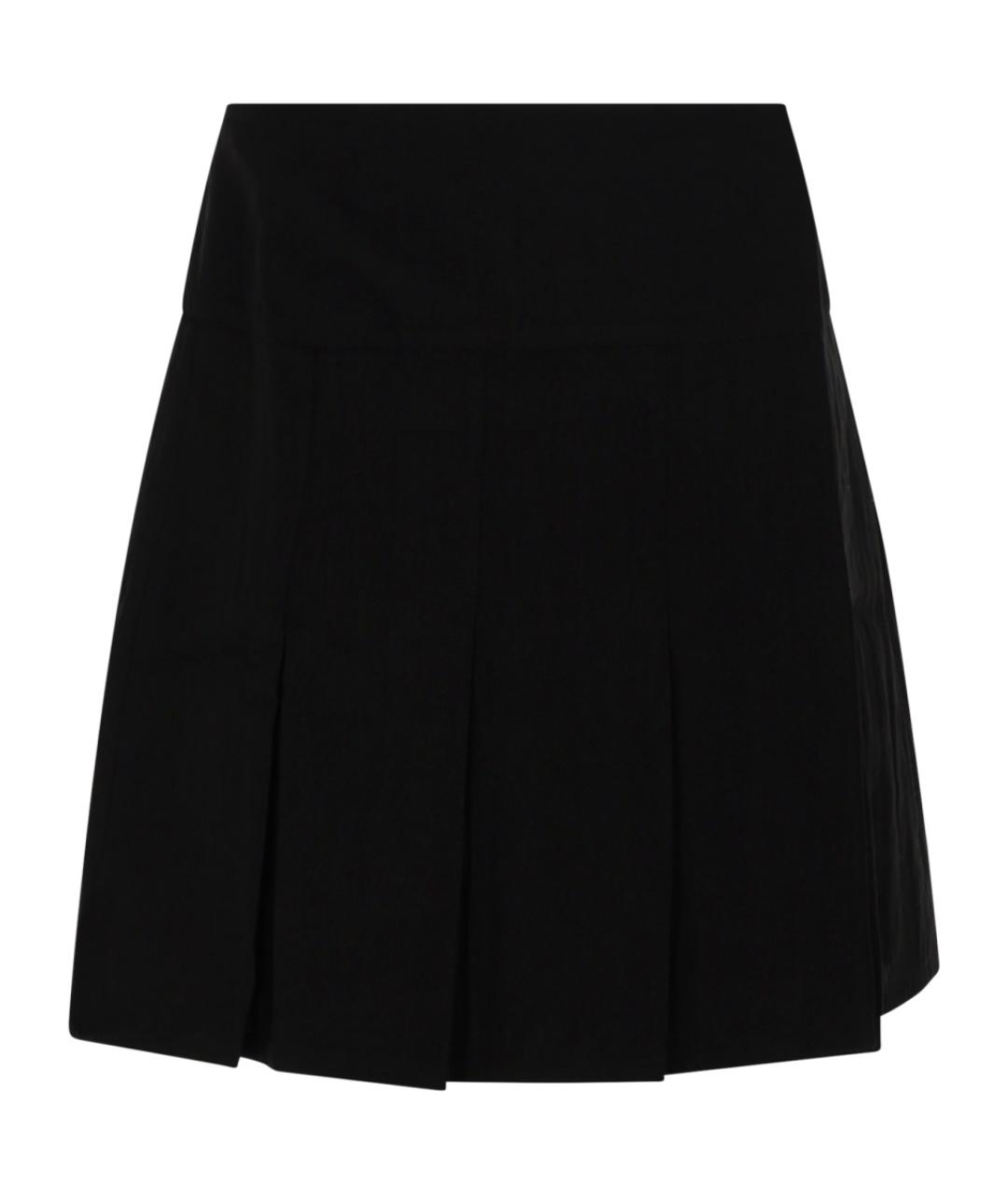 OUR LEGACY Черная льняная юбка миди, фото 1