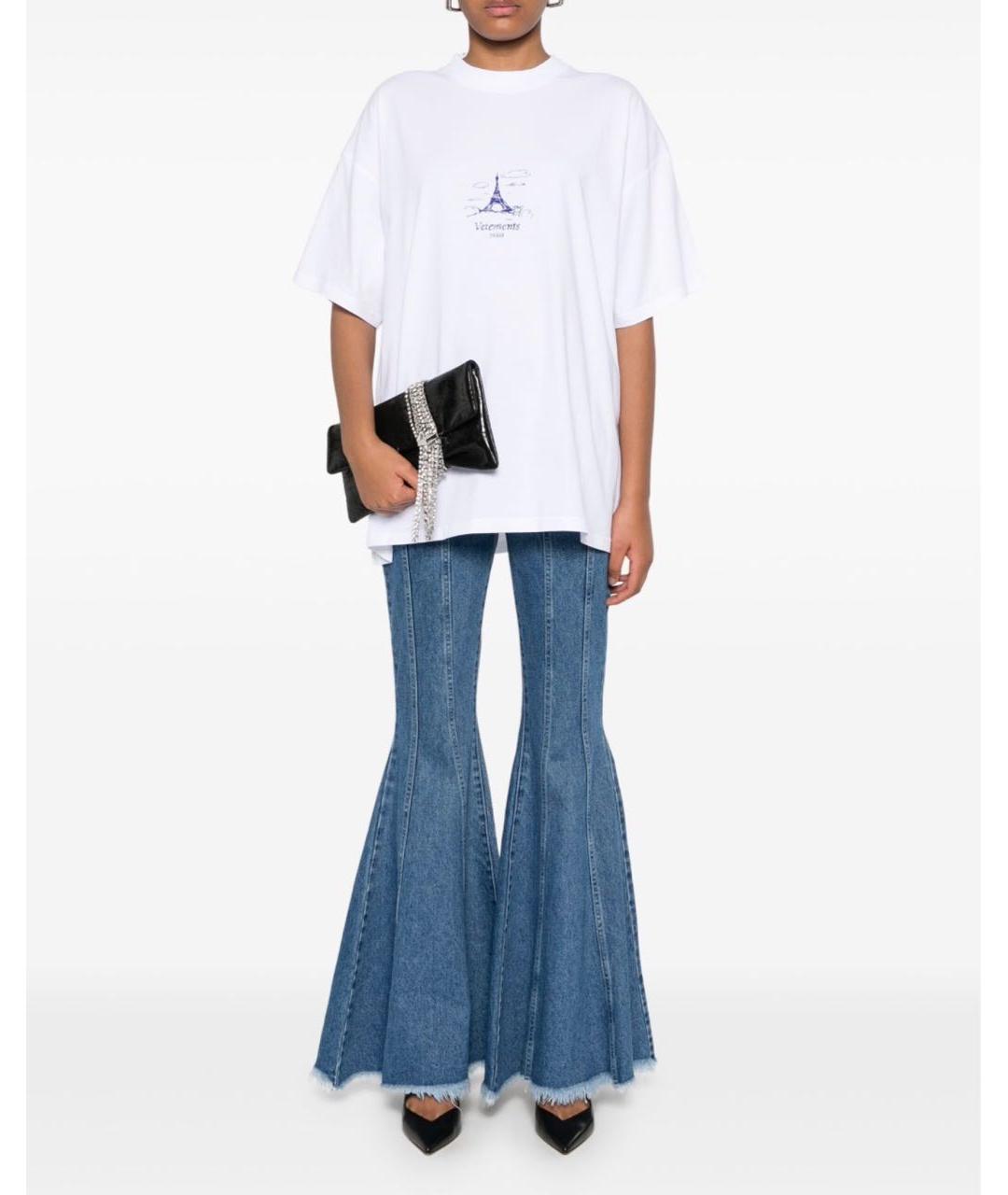 VETEMENTS Белая хлопковая футболка, фото 6