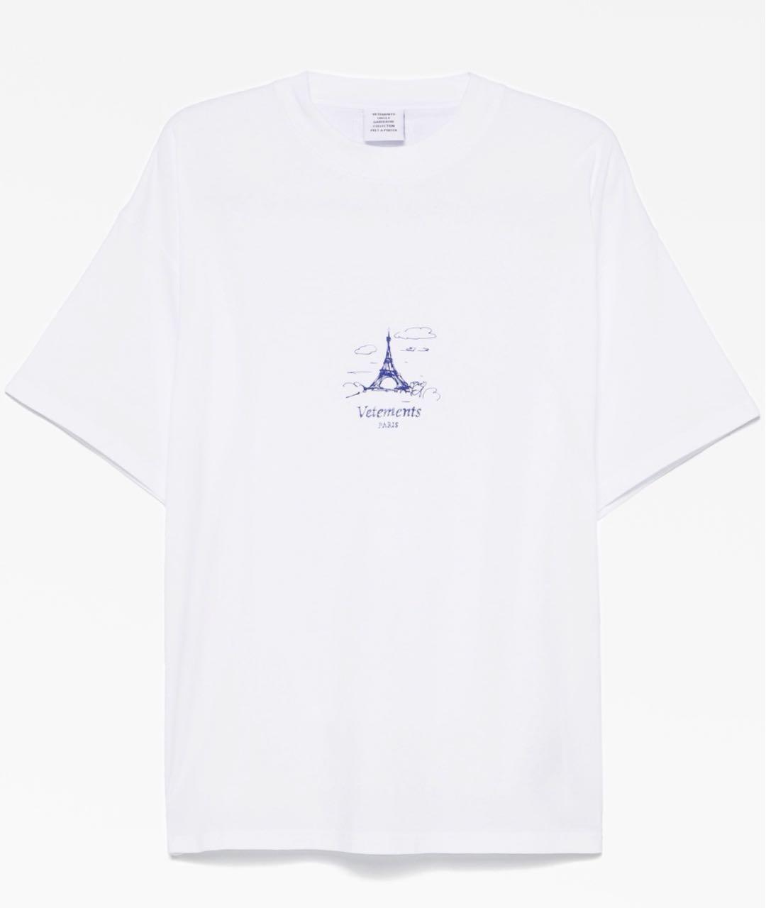 VETEMENTS Белая хлопковая футболка, фото 8