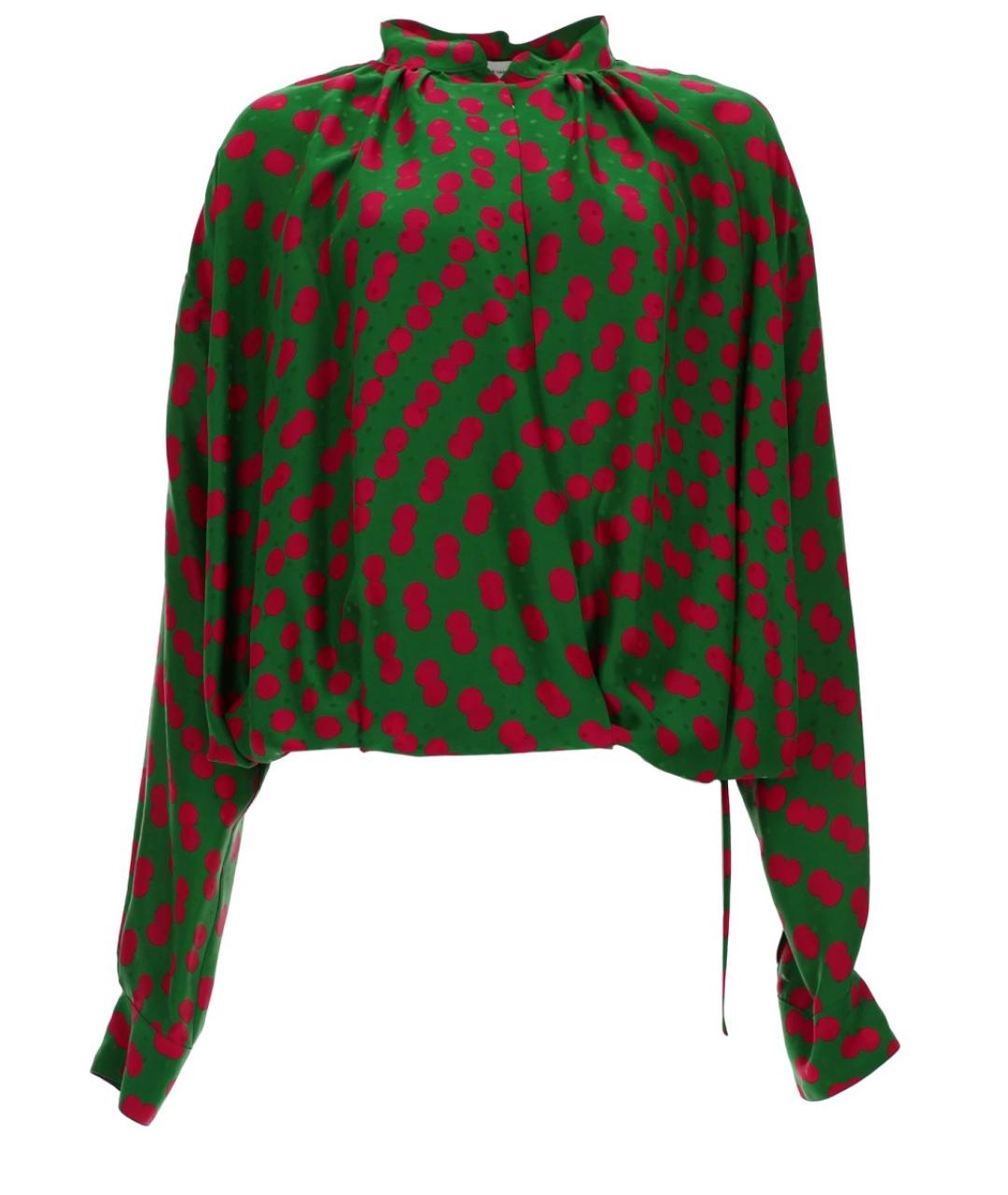 DRIES VAN NOTEN Зеленая вискозная блузы, фото 1