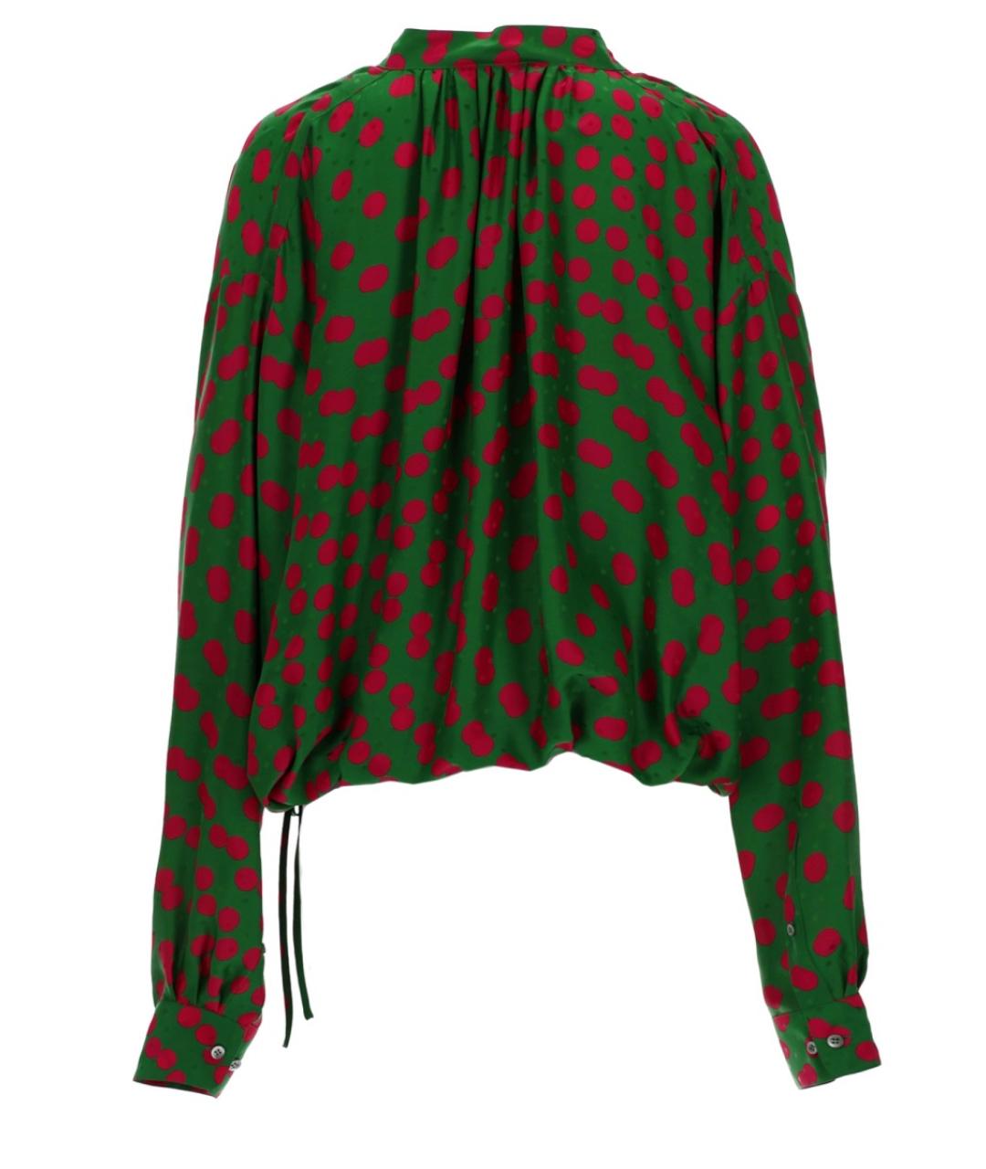 DRIES VAN NOTEN Зеленая вискозная блузы, фото 2