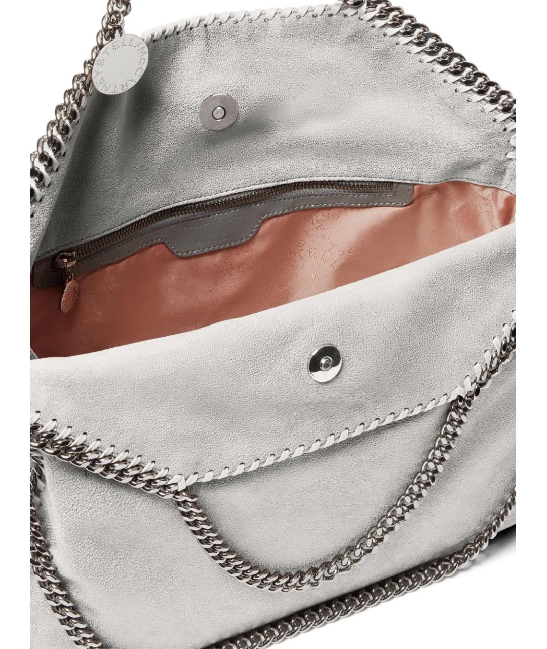 STELLA MCCARTNEY Серая синтетическая сумка тоут, фото 3