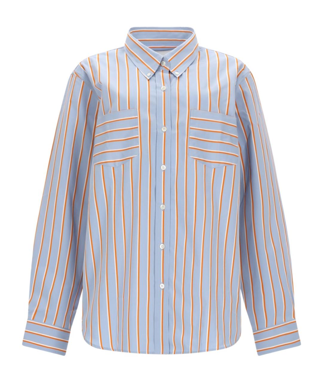 DRIES VAN NOTEN Голубая хлопковая рубашка, фото 1