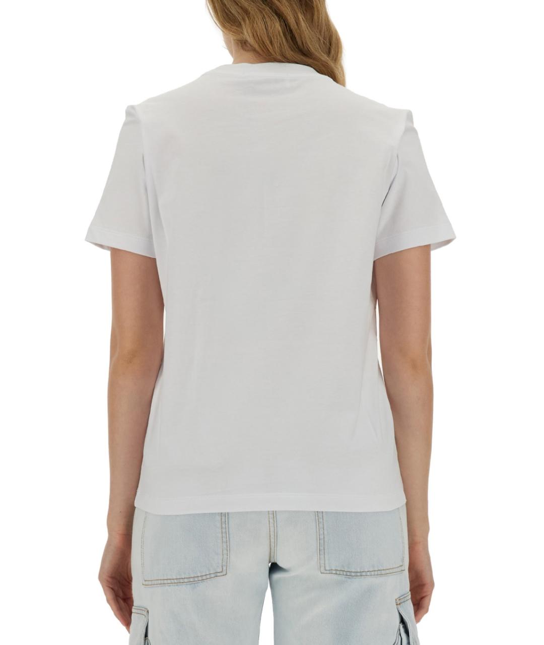 MSGM Белая хлопковая футболка, фото 2