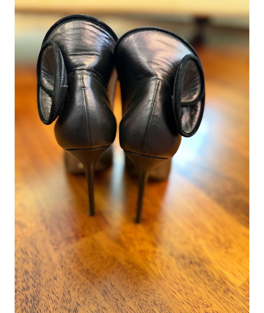 SERGIO ROSSI Черные кожаные туфли, фото 4