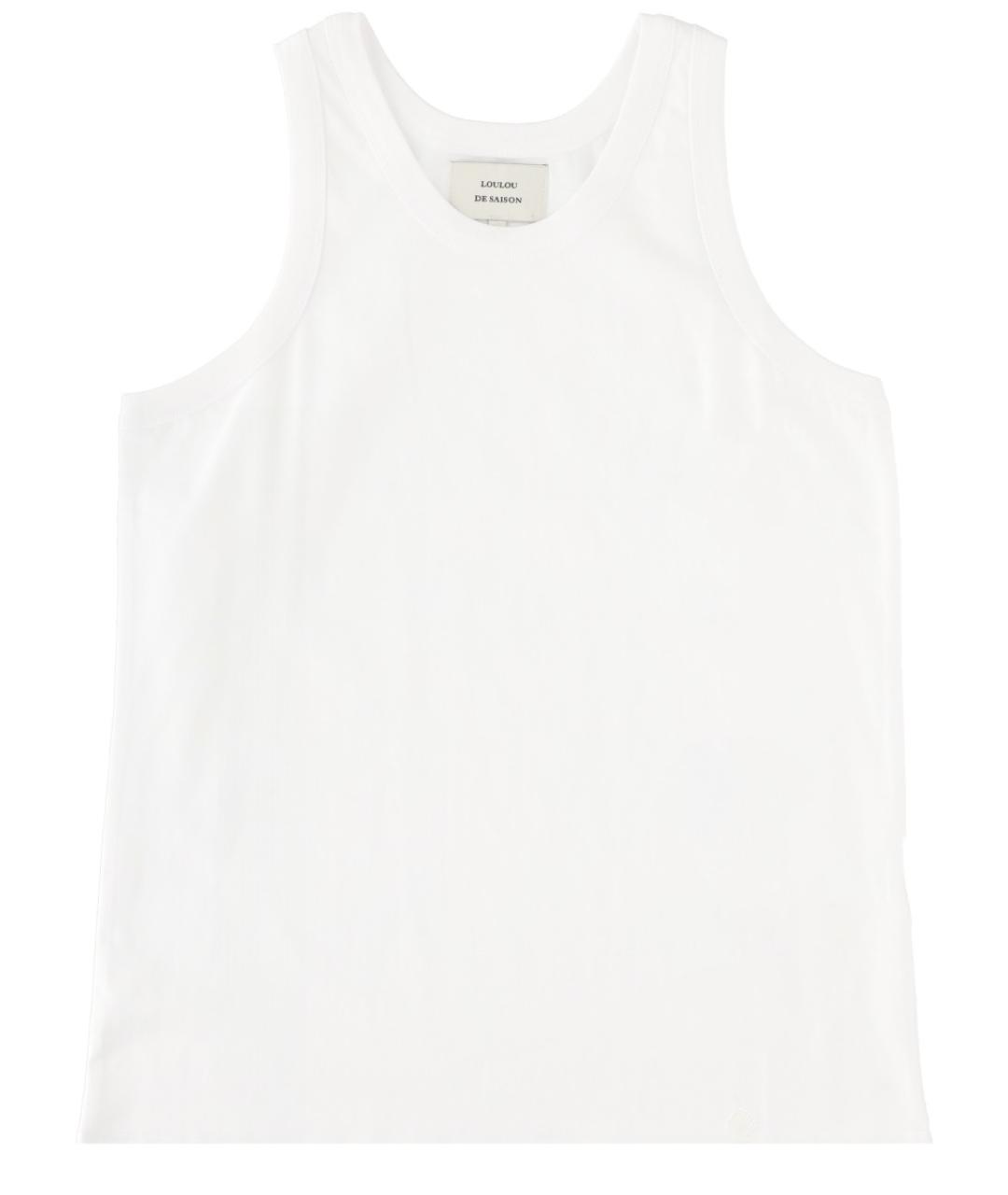 LOULOU STUDIO Белая хлопковая майка, фото 1