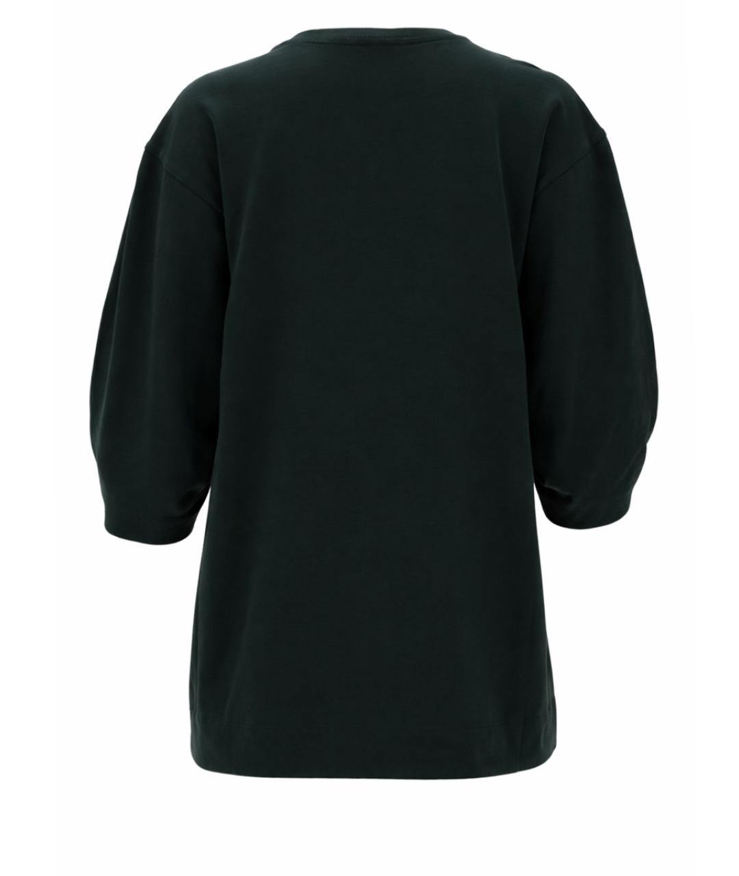 DRIES VAN NOTEN Зеленая хлопковая футболка, фото 2