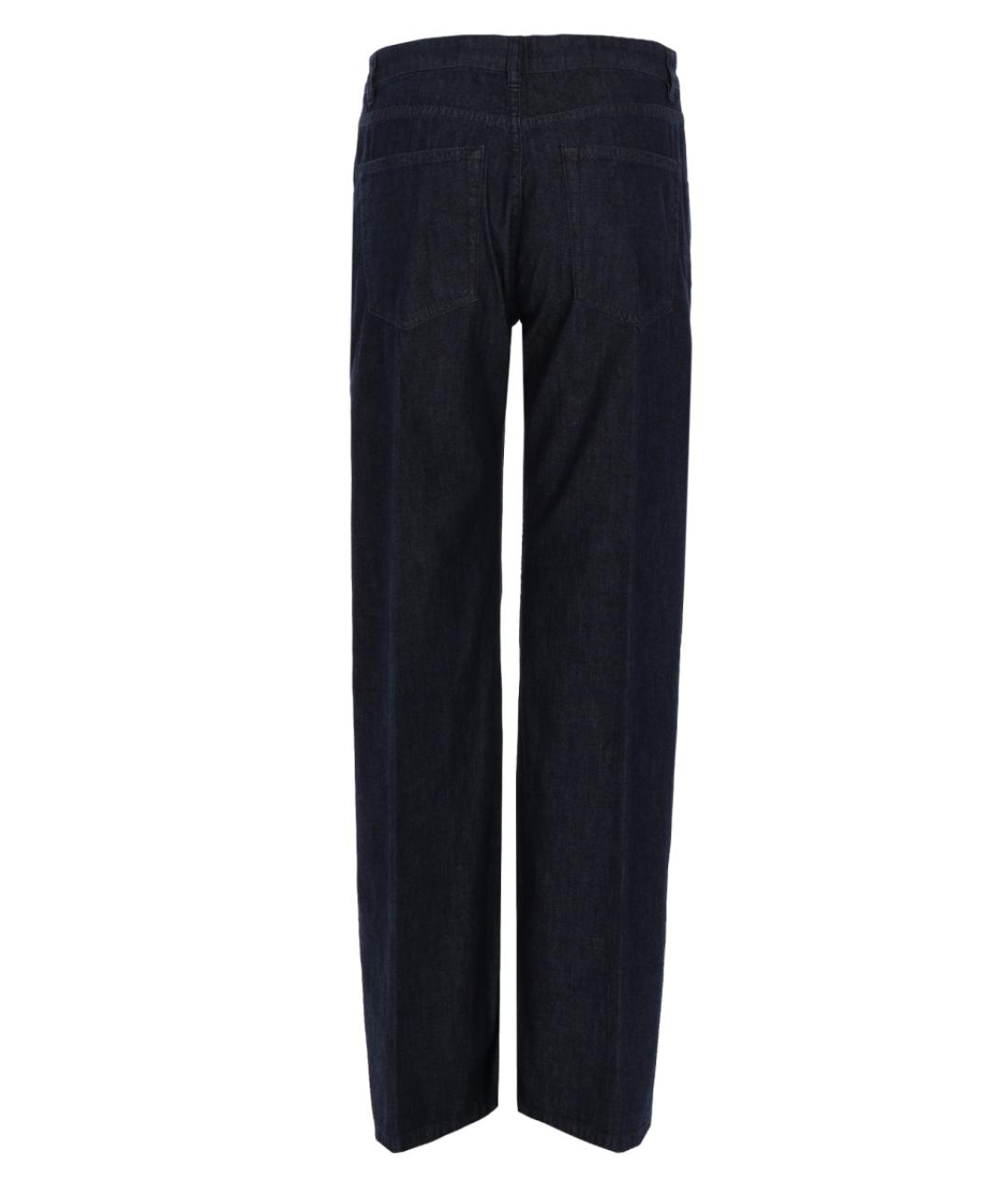 ASPESI Темно-синие хлопковые прямые джинсы, фото 2