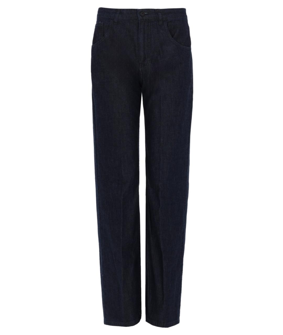 ASPESI Темно-синие хлопковые прямые джинсы, фото 1