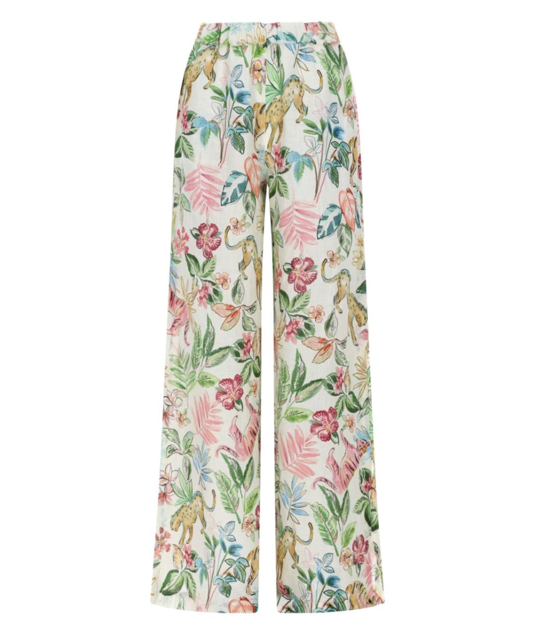 120% LINO Мульти льняные прямые брюки, фото 1